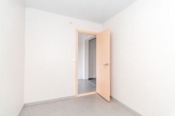 Light white empty office room with bright lighting