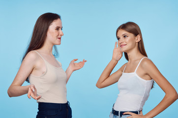 two women with bottle of water