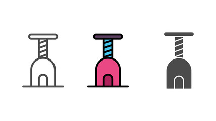 Cat tree vector icon sign symbol