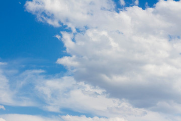 blue sky background with clouds