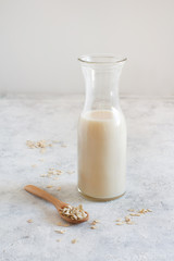 Vegan oat milk, non dairy alternative milk