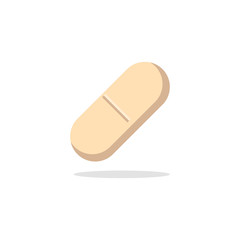 Vector Cream Tablet Icon. Used for you infographics, pharmacy and homeopathy. - Vector