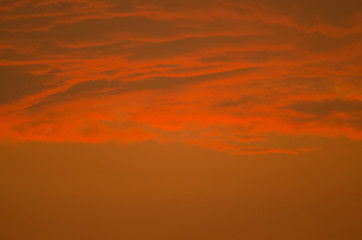 Cloudy abstract background. Sunset colors