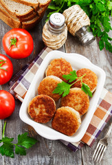 Burgers in the plate