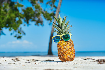 pineapple on the beach