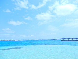 seashore and blue sky
