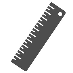 Flat filled ruller icon. Vector icon.