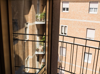 Balcony overlooking the inner courtyard