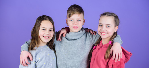 Relations and friendship. Happy to have such good friends. Teens friends. Girl and boy true...