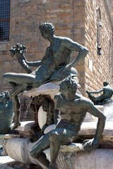Bronze figures of Fountain of Neptune, Florence