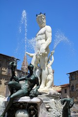 Fototapeta na wymiar Fountain of Neptune, Florence