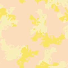 Desert UFO camouflage of various shades of beige and yellow colors