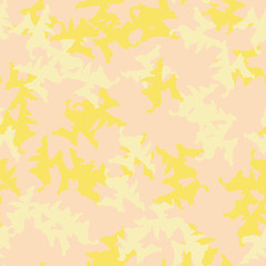 Desert UFO camouflage of various shades of beige and yellow colors