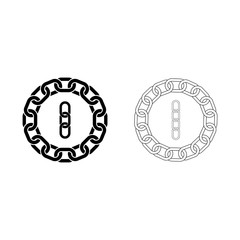 Chain link icon vector illustration