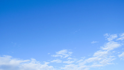 blue sky and white clouds. clouds against blue sky background