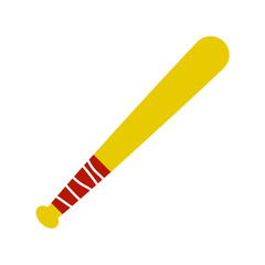 Baseball bat isolated. Sports stick vector illustration