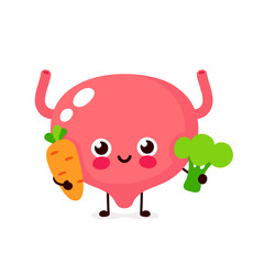 Cute healthy happy human Bladder 