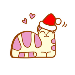 Pastel line cat