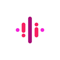 Music Digital Technology Audio Sound App Isolated Logo Vector Business Company 