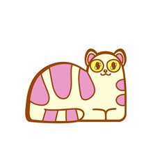 Pastel line cat