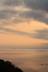 南伊豆　ユウスゲ公園からの夕陽