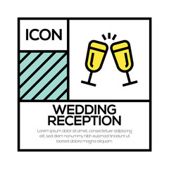 WEDDING RECEPTION ICON CONCEPT