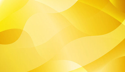 Abstract Background With Dynamic Wave Effect. Design For Cover Page, Poster, Banner Of Websites. Vector Illustration with Gold Color Gradient.