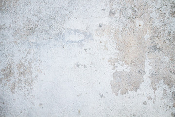 Old distressed white wall detail