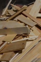 Texture of sawn wood lit by the bright sun