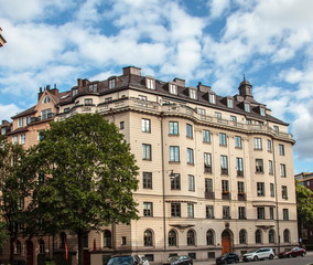 Fototapeta na wymiar Building in Stockholm
