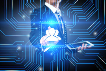 Target Audience Marketing Internet Business Technology Concept