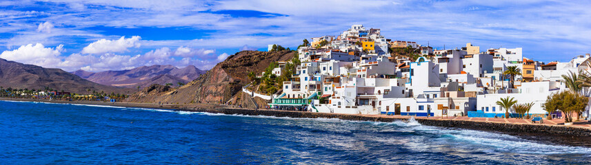 Fuerteventura holidays - scenic coastal village Las Playitas. Canary islands of Spain - Powered by Adobe