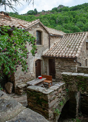 Bardou Languedoc France. Abandoned village