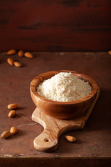 almond flour. healthy ingredient for keto paleo gluten-free diet