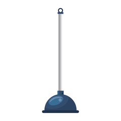 Cleaning toilet pump isolated symbol