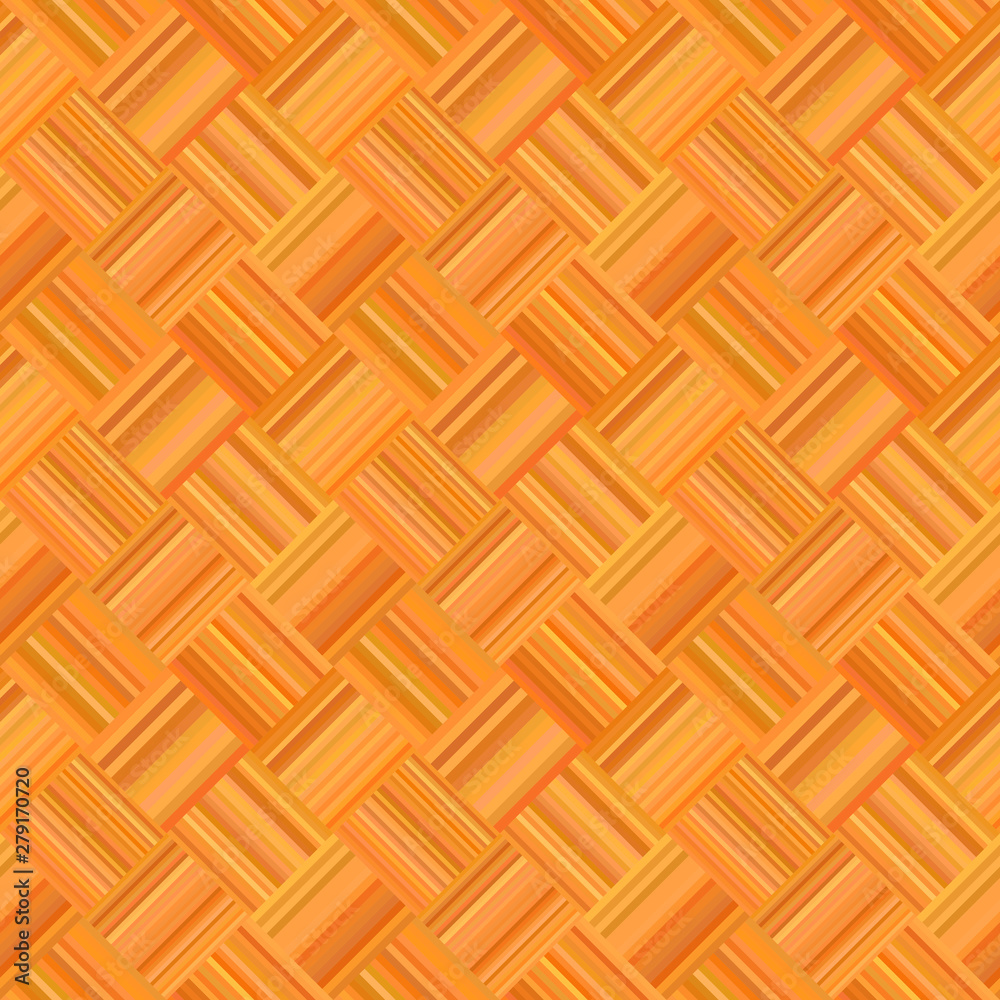 Poster orange abstract diagonal stripe mosaic pattern background - repeating design