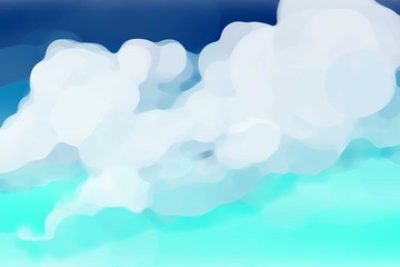 Simple background landscape with clouds and space for your text or picture