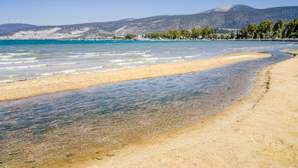 Beautiful view of the sea and the seashore