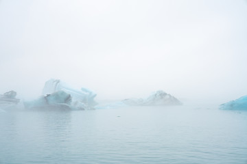 Melting glaciers in the northern ocean