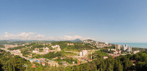 Fototapeta na wymiar Mountain landscape panorama