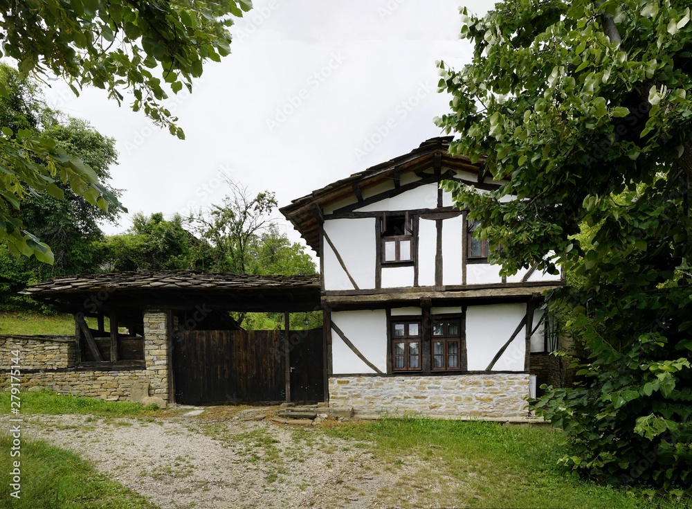 Wall mural 08_architectural reserve village old darrien, bulgaria. fully retained the authentic atmosphere of t