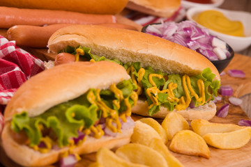 Hot dogs.