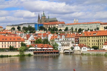 prague, praha, river, city, architecture, water, vltava, tower, czech, town, church, old, building,...