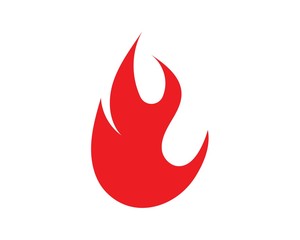 Fire flame Logo icon vector illustration design
