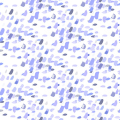 Hand drawn illustration with blue scribble color texture ink hand on black background for decoration design. Hand drawn trendy native modern paint ink texture. Decorative color art. Abstract ink blot.