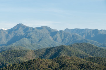 High mountain range of the national park.