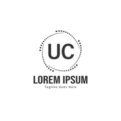 UC Letter Logo Design. Creative Modern UC Letters Icon Illustration