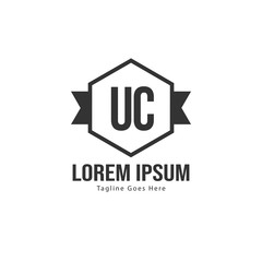 UC Letter Logo Design. Creative Modern UC Letters Icon Illustration