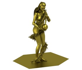 woman character, 3D rendering, illustration