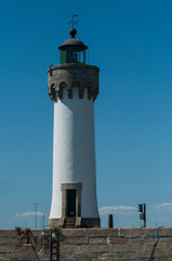 Fototapeta na wymiar view of lighthouse in port Hallegen in Quiberon - britain - France